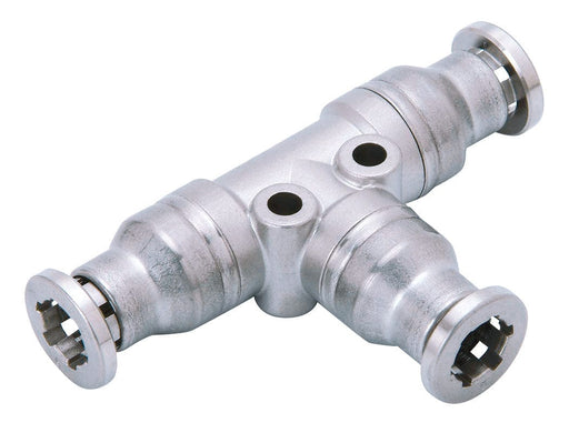 TOPRING Stainless Push-to-Connect Fittings 43.820 : UNION TEE 4 MM STAINLESS STEEL TOPFIT