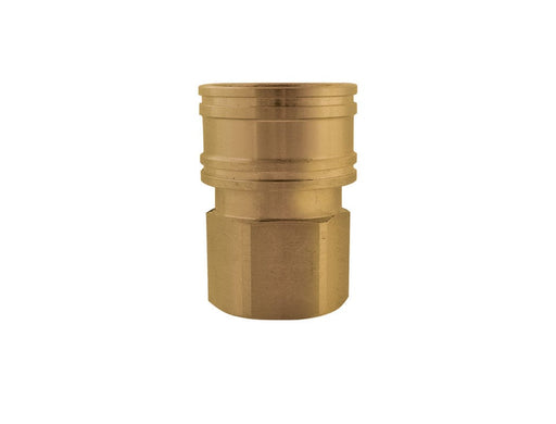 TOPRING Straight Through and Hydraulic Couplers 28.893 : Topring Straight Through and Hydraulic Couplers : COUPLER HYDRAULIC (STRAIGHT THROUGH) 3/4 (F) NPT BRASS (MANUAL)