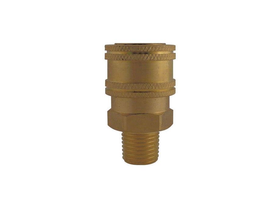 TOPRING Straight Through and Hydraulic Couplers 28.983.02 : Topring Straight Through and Hydraulic Couplers : COUPLER HYDRAULIC (STRAIGHT THROUGH) 1/2 (M) NPT BRASS (MANUAL) 2/CSE
(PACK OF 2 PCS.)