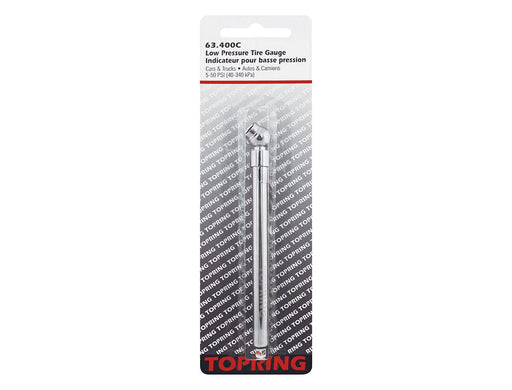 TOPRING Tire Inflation 63.400C : TOPRING TIRE GAUGE 5-50 PSI PENCIL TYPE