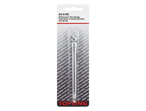 TOPRING Tire Inflation 63.410C : TOPRING TIRE GAUGE HIGH PRESSURE 10-120 PSI