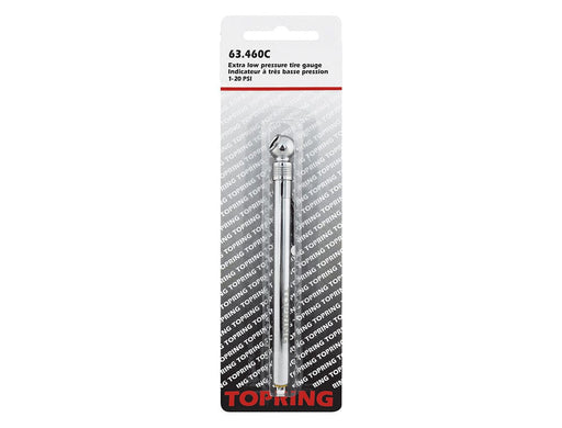 TOPRING Tire Inflation 63.460C : TOPRING TIRE GAUGE EXTRA-LOW PRESSURE 1-20 PSI
