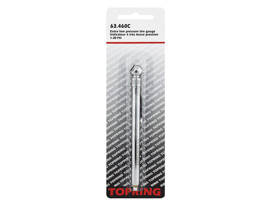 TOPRING Tire Inflation 63.460C : TOPRING TIRE GAUGE EXTRA-LOW PRESSURE 1-20 PSI