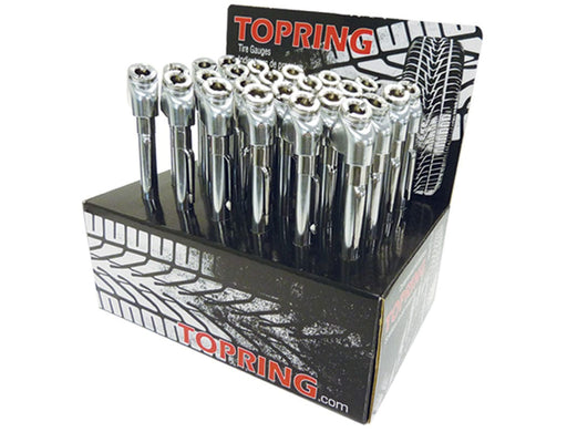 TOPRING Tire Inflation 63.500.24 : TOPRING TIRE GAUGE DUAL FOOT HIGH PRESSURE 10-120 PSI +DISPLAY 24/CSE