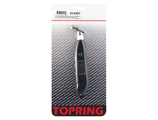 TOPRING Tire Inflation 63.640C : TOPRING TIRE GAUGE DIGITAL/ANGLE CHUCK 2-150 PSI